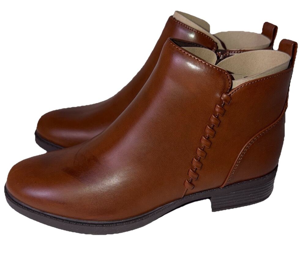 Easy Spirit Lorand Ankle Boots Sz 7M Medium Brown New With Box